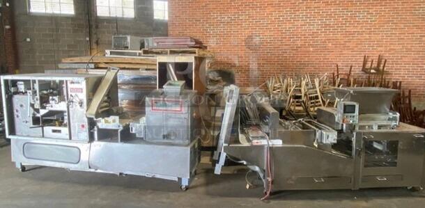 König/Rheon GS2000 USA-K2 commercial dough divider/rounder, stainless steel, with proofer and twin divider, SN: 3160052.