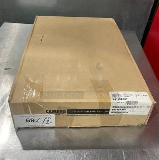 Cambro Commercial Brown 14"x18" Tray, Model 1418FF167, in packaging. New condition.