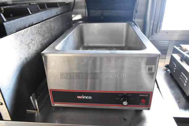 Winco food warmer in Cruising Kitchens mobile kitchen, stainless steel with temperature control knob, new condition.