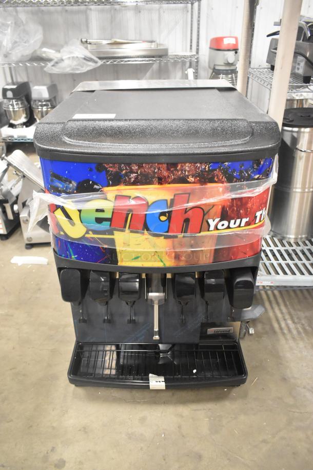 Servend SV150 stainless steel commercial 6-flavor beverage machine. Countertop model, 115V, 1 phase, in good condition.