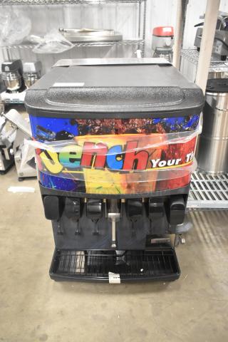 Servend SV150 stainless steel commercial 6-flavor beverage machine. Countertop model, 115V, 1 phase, in good condition.