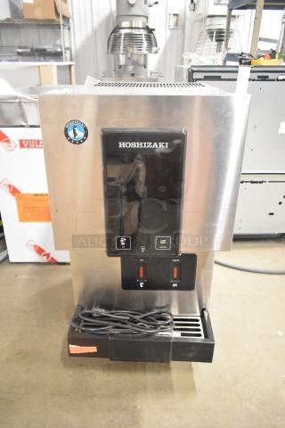 Hoshizaki DCM-271BAH-OS stainless steel countertop water and nugget ice dispenser. Touchless, commercial, 115V, excellent condition.