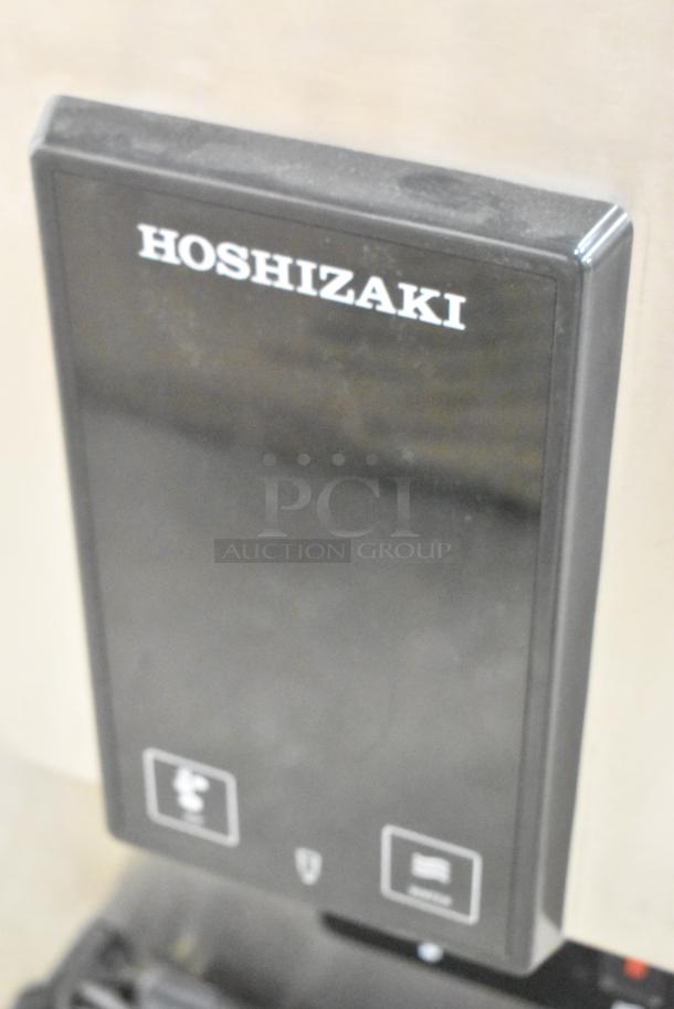 Hoshizaki DCM-271BAH-OS stainless steel touchless ice and water dispenser, 257 lb capacity, countertop model.