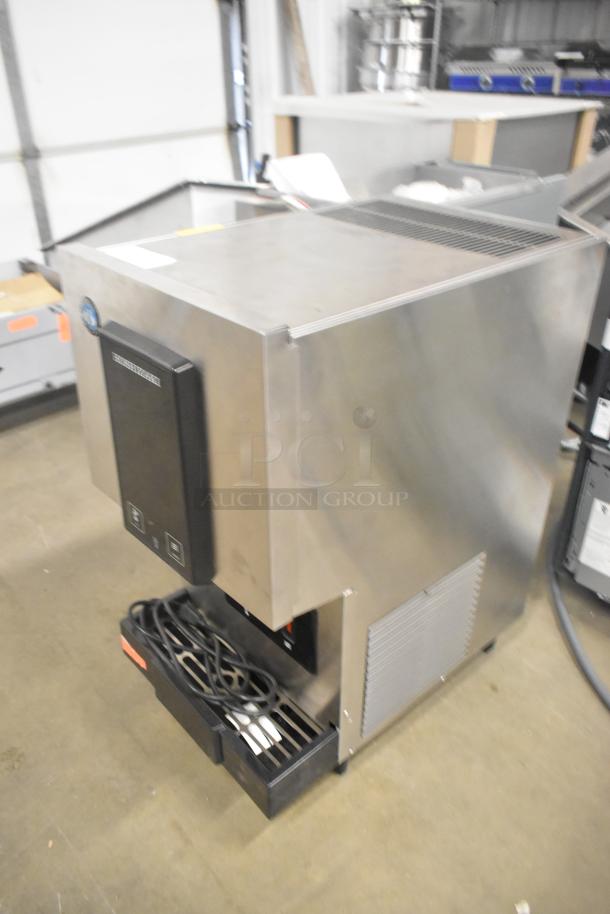 Hoshizaki DCM-271BAH-OS stainless steel countertop water and nugget ice dispenser, touchless, 257 lb capacity, 115V.
