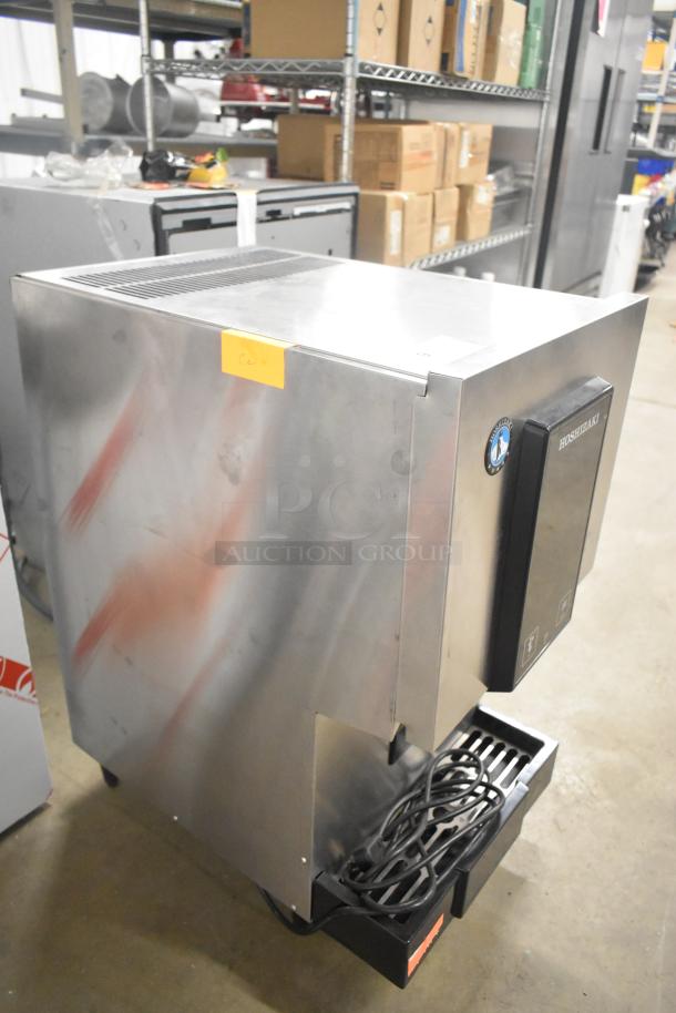 Hoshizaki DCM-271BAH-OS stainless steel touchless countertop water and nugget ice dispenser, 257 lb capacity, 115V.