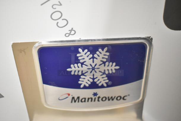 BRAND NEW Manitowoc RFS0650A stainless steel ice head, 220V, 1 phase, scratch and dent condition, logo visible.