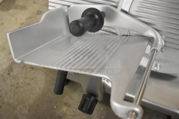 BRAND NEW Globe G12 Stainless Steel Commercial 13" Manual Meat Slicer with Blade Sharpener, 115V, 1 Phase.