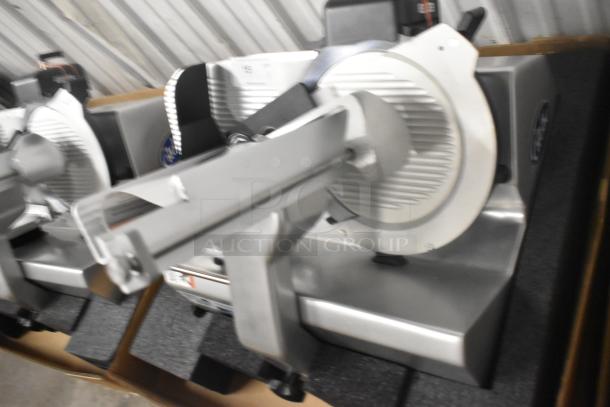 BRAND NEW Globe S13A Stainless Steel 13" Heavy-Duty Manual Meat Slicer with Blade Sharpener, 110V, 1 Phase.