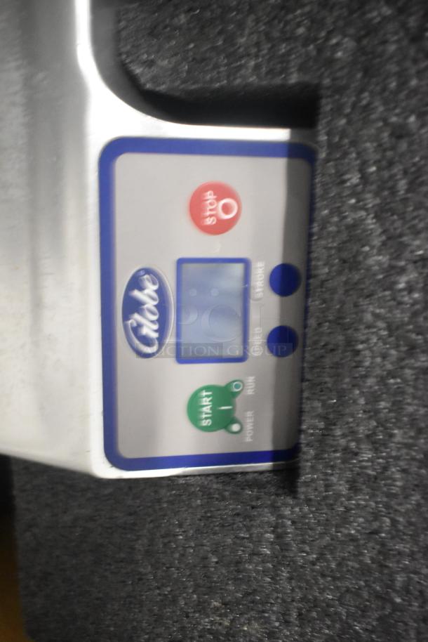 BRAND NEW Globe S13A stainless steel 13" meat slicer, manual, heavy-duty, with blade sharpener, 110V, 1-phase.