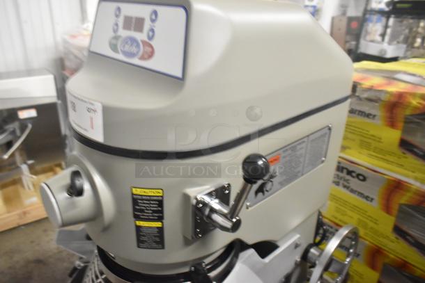 BRAND NEW 2023 Globe SPC40 Metal 40 Quart Planetary Dough Mixer, includes mixing bowl, bowl guard, whisk, pastry attachments.