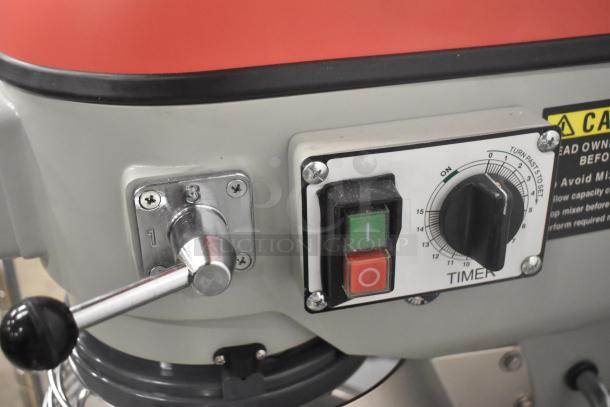 BRAND NEW 2023 Centaur MAC20 dough mixer, metal body, 20-quart, with bowl guard, dough hook, whisk, 115V, 1-phase.