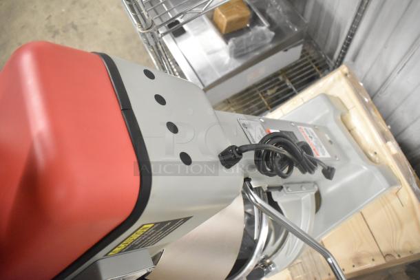 Centaur MAC20 20 Quart Planetary Dough Mixer, brand new with bowl guard, dough hook, and whisk. 115V, 1 phase.