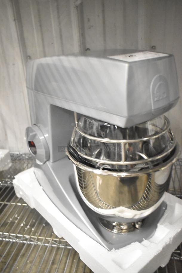 BRAND NEW Varimixer V5A, 5-Quart Dough Mixer with bowl, guard, whisk, paddle, hook; 120V, pristine condition.