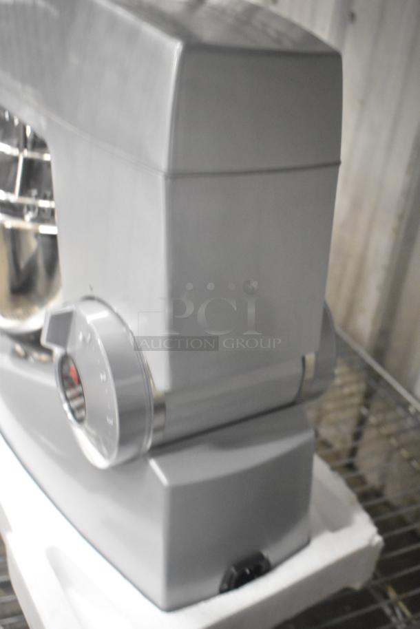 Brand new Varimixer V5A Teddy countertop 5-quart dough mixer with bowl, guard, whisk, paddle, and dough hook; 120V, 1 phase.