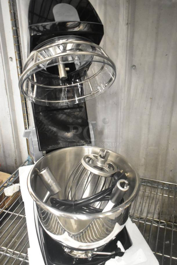 Brand new 2021 Varimixer V5A Teddy 5 Quart Dough Mixer with bowl, guard, whisk, paddle, and hook, 120V, 1 phase.
