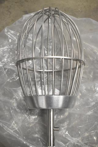 Brand new Varimixer VHDWHIP-80 metal 80 quart commercial whisk attachment, stainless steel, pristine condition.