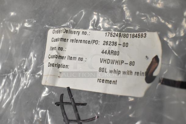 Brand new Varimixer VHDWHIP-80 80-quart whisk attachment in packaging. Visible label: Order no. 175249, Item no. 44AR80.
