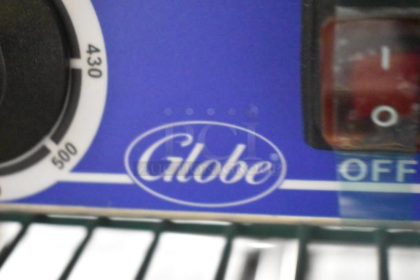 Brand new Globe GSGDUE10 stainless steel commercial countertop double panini press, 2024 model, 240 volts, 1 phase.