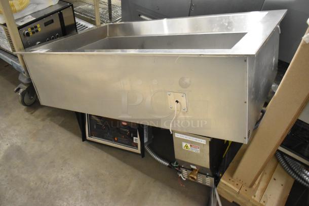 Hatco HCWBIR-3DA stainless steel commercial two pan dual temperature hot/cold drop-in food well; 120/208V, 1 phase.