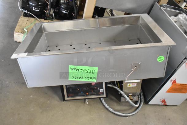 Hatco HCWBIR-3DA stainless steel dual temp hot/cold food well with controls, model shown in good condition.