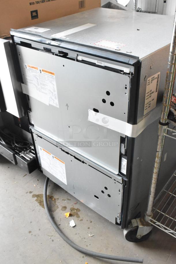 FP Metal Unit, 110-120V, 1 Phase. Features a durable metal frame with visible labels detailing electrical specifications. Good condition.