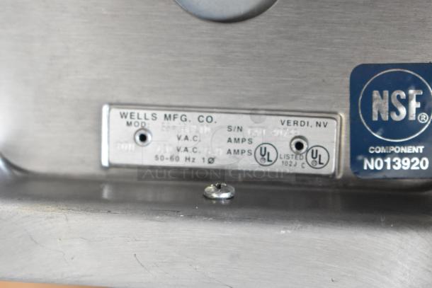 Wells Metal Commercial Round Drop In Food Warmer, 120V, 1 Phase. Features UL listing and NSF certification.