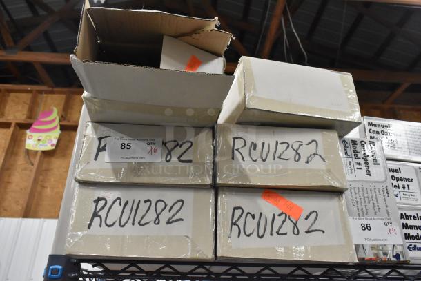 6 San Jamar Rapi-Kool Cooling Bottles, brand new in box. Boxes labeled "RCU1282." Auction batch of 6.