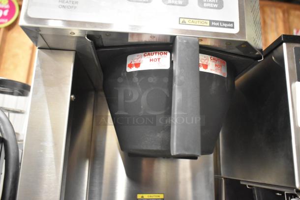 BRAND NEW Bloomfield 8795 stainless steel iced tea machine with hot water dispenser. Features caution label for hot liquid.