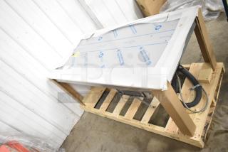 BRAND NEW Hatco FTB-3 Stainless Steel 57" Three Pan Drop In Frost Top, 120V, 1 Phase, with protective wrapping.