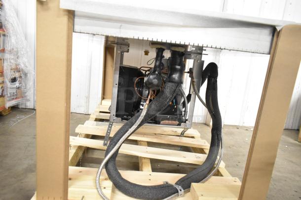 BRAND NEW Hatco FTB-3 stainless steel three-pan drop-in frost top, 57", 120 volts, 1 phase, commercial use.