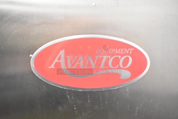 Brand new Avantco SS-20V stainless steel sausage stuffer with 20 lb capacity, includes 4 funnels. Scratch and dent condition.