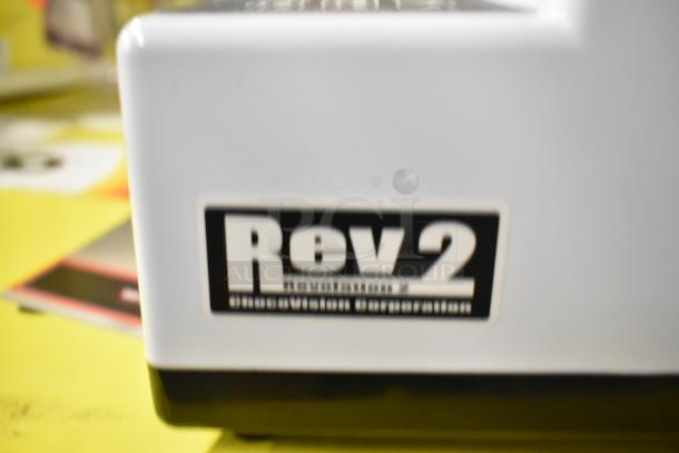 Chocovision Revolation 2 Chocolate Tempering Machine, model C116USREV2WHI, new scratch and dent, 1.5 lb. capacity.