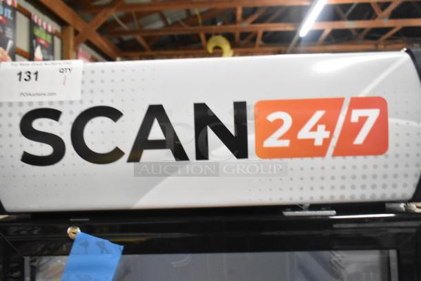 Brand new KoolMore MDR-9CP metal commercial cooler, single door with poly coated racks, 115V, 1 phase, minor dents.