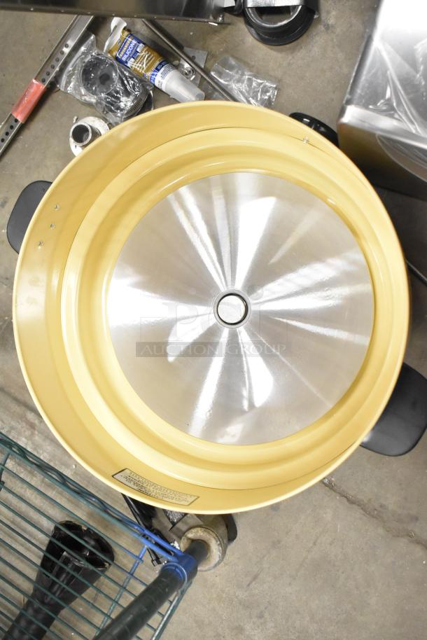 RiceMaster Town 57155 electronic rice cooker, 110-cup capacity, new with scratch and dent, 230V, 1 phase. Inner lid visible.