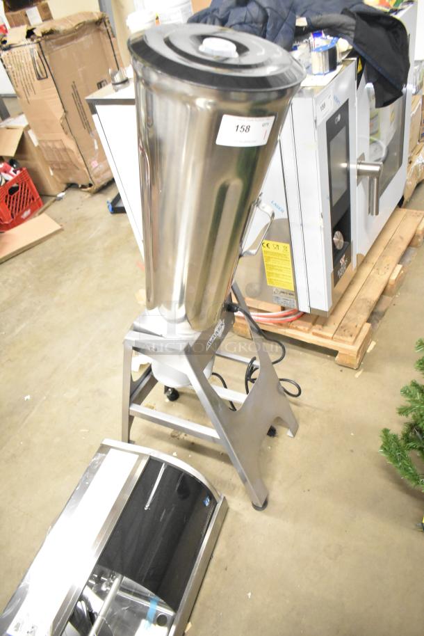 Brand new AvaMix 92866TB 6.6-gallon commercial tilting blender, metal, heavy-duty, 110V, 1 phase, slight scratches.