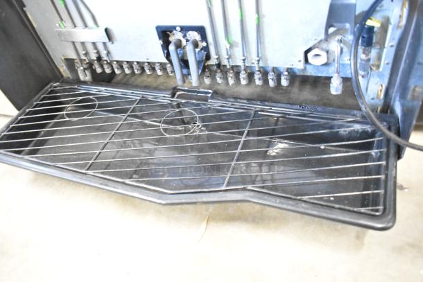 2022 Lancer TP 30 metal countertop carbonated beverage machine, 115 volts, commercial model, visible hoses and drip tray.