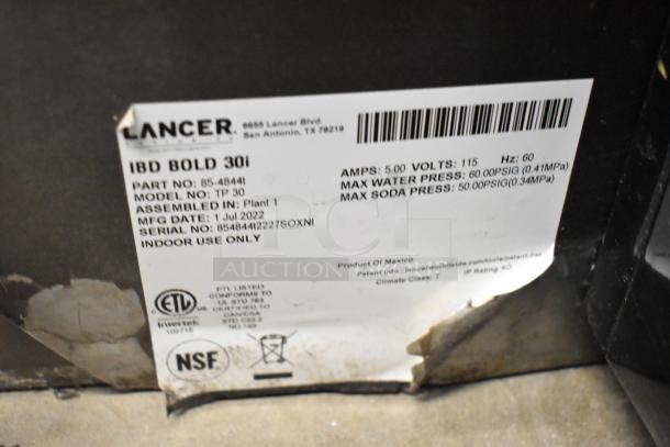 2022 Lancer TP 30 carbonated beverage machine, metal countertop model, 115V, assembled in Plant 1.