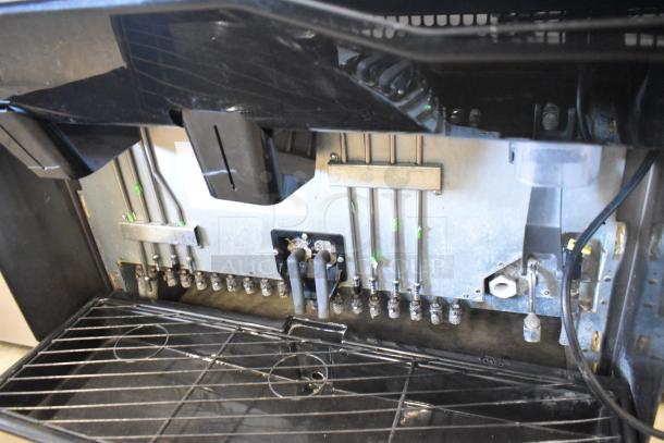 2022 Lancer TP 30 Metal Commercial Countertop Carbonated Beverage Machine, 115V, showing interior mechanism details.