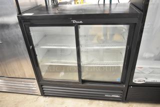 2020 True GDM-41SL-48-HC-LD Metal Commercial 2 Door Reach In Cooler Merchandiser w/ Poly Coated Racks. 115 Volts, 1 Phase. - Item #1225278