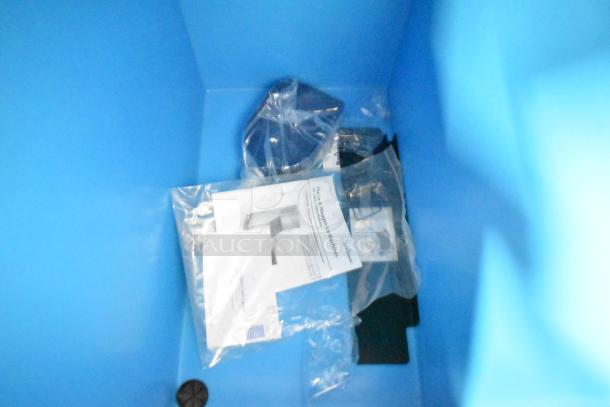 2024 Manitowoc IDT0420A-161 Indigo NXT ice machine box contents with manuals and parts, 470 lb. capacity, 115V, 1 Phase.