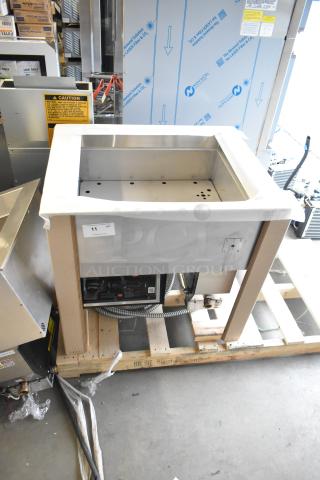 BRAND NEW Hatco HCWBIR-2DA stainless steel dual temp hot/cold drop-in food well, 240V, 3 phase, slight scratches/dents.