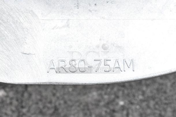 BRAND NEW VBOWL40-80 40 Quart Metal Mixing Bowl. Fits 80 Quart Mixers. Marking: "AR80-75AM" visible on surface.