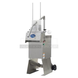 Brand new Globe GSCS3-3 metal cheese shredder, 65 lb/min, electric, 230V, 3-phase, commercial use.