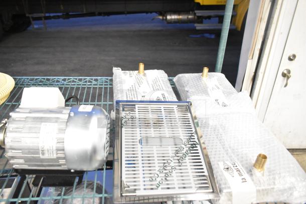 Brand new 2022 La Marzocco Modbar Espresso AV System MR. 10 EB with steam module, metal components, and 4 taps.