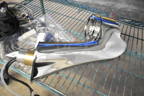 Brand new 2022 La Marzocco Modbar MR. 10 EB espresso system. Stainless steel, 3.0 metal, four taps, commercial undercounter design.