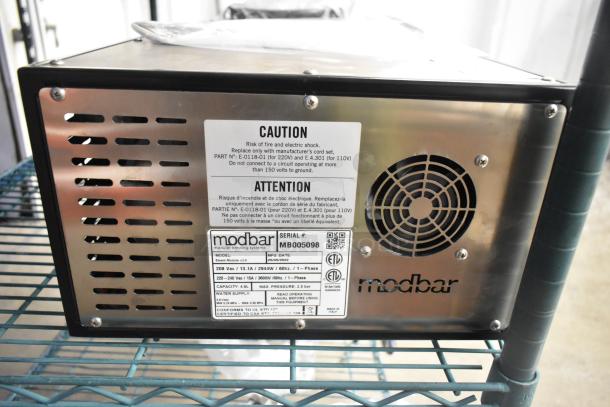 La Marzocco Modbar Espresso AV System, MR. 10 EB model, showing caution labels and specifications. Brand new condition.