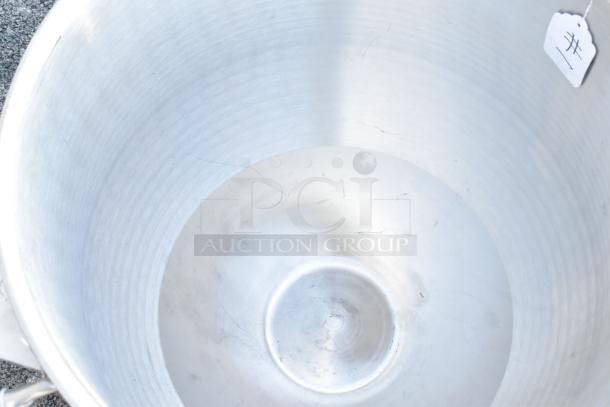 BRAND NEW Varimixer VBOWL-80 stainless steel 80-quart mixing bowl. Commercial-grade, pristine condition, no visible markings.