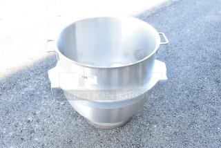Brand new Varimixer VBOWL-100 stainless steel 100 quart mixing bowl; includes handles; label marked "199 QTY 1".