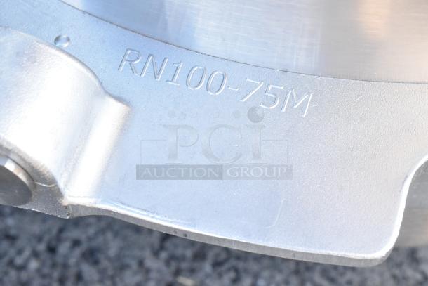 BRAND NEW Varimixer VBOWL-100 stainless steel mixing bowl, 100 quart, features engraving “RN100-75M” on side.