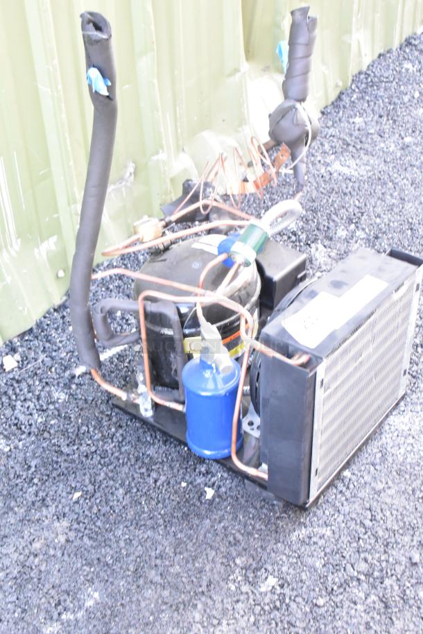 Brand new Copeland M7JP-H021-IAA-072 compressor, 115V, 1 phase. Includes two units. Key for refrigeration systems.